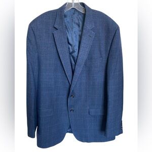 Lauren Ralph Lauren Men’s Wool Sport Coat/Blazer Blue/Multi Plaid Size 48 L